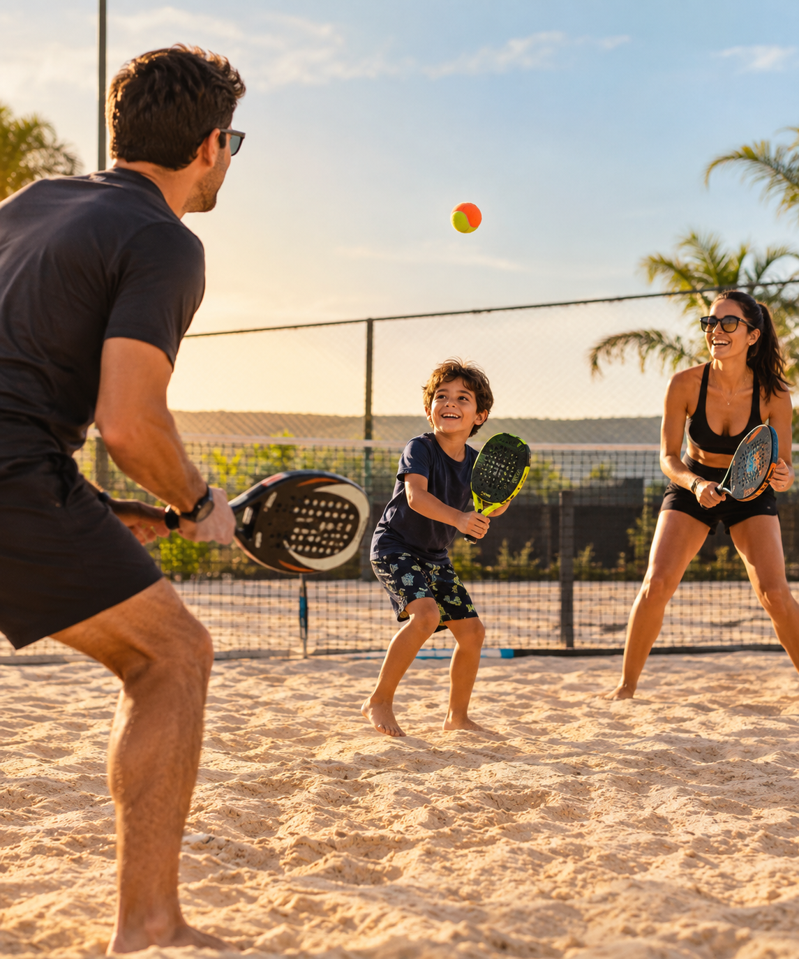Quadra de beach tennis — imagem ilustrativa